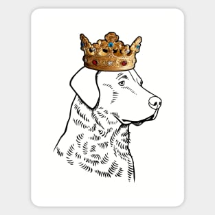 Chesapeake Bay Retriever Dog King Queen Wearing Crown Sticker